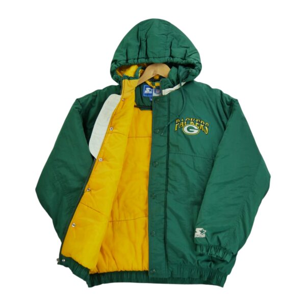 Blouson homme manches longues vert Starter Equipe Green Bay Packers QWE1183