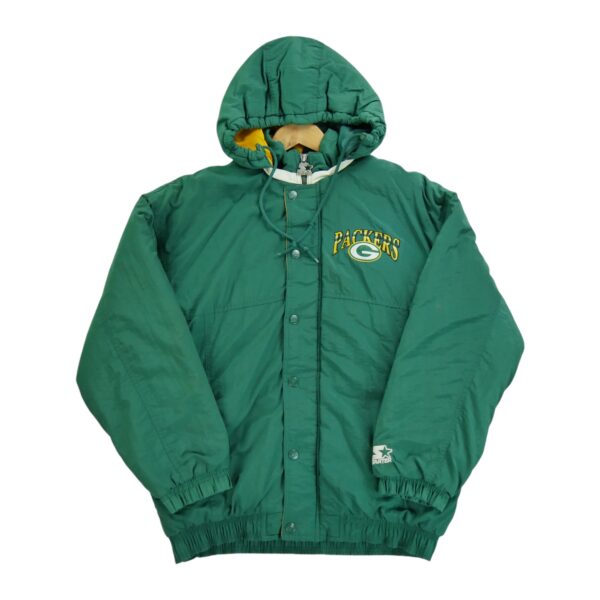 Blouson homme manches longues vert Starter Equipe Green Bay Packers QWE1183