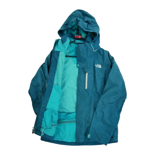 Coupe vent femme manches longues turquoise The North Face Col Montant QWE2264