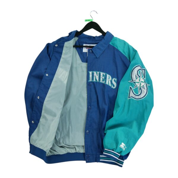 Coupe vent homme manches longues marine Starter Col Rond Equipe Seattle Mariners QWE0549