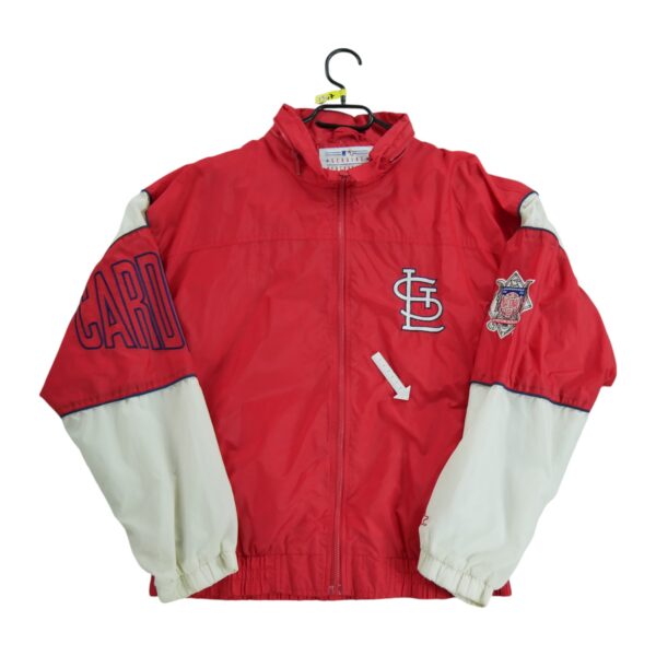 Coupe vent homme manches longues rouge Starter Col Montant Equipe Saint Louis Cardinals QWE1547