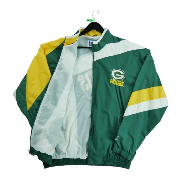 Coupe vent homme manches longues vert Starter Col Montant Equipe Green Bay Packers QWE0293