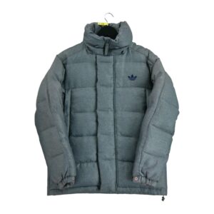 Doudoune homme manches longues gris Adidas Col Montant QWE1321