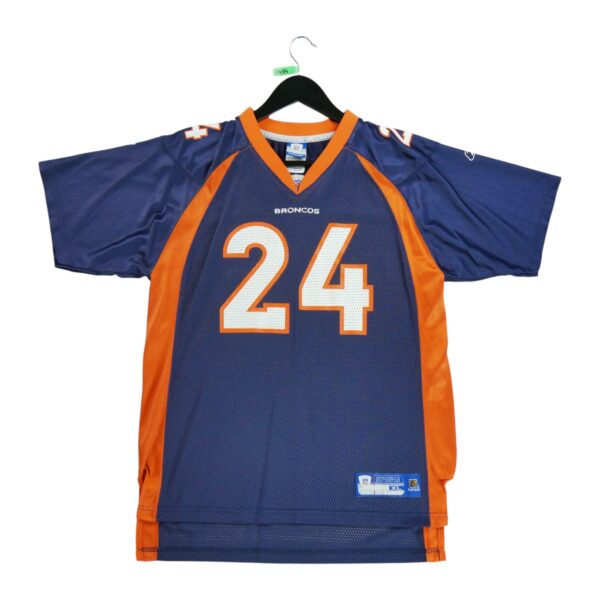 Maillot manches courtes enfant marine Reebok Equipe Denver Broncos QWE0494