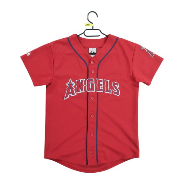 Maillot manches courtes enfant rouge Majestic Equipe Los Angeles Angels QWE1081