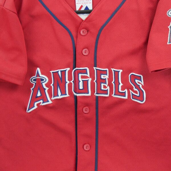 Maillot manches courtes enfant rouge Majestic Equipe Los Angeles Angels QWE1081