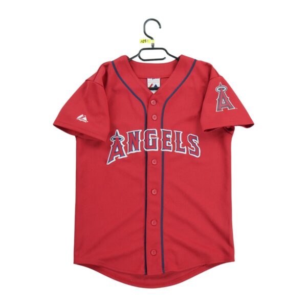 Maillot manches courtes enfant rouge Majestic Equipe Los Angeles Angels QWE1081