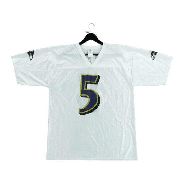 Maillot manches courtes homme blanc NFL Team Apparel Equipe Baltimore Ravens QWE3768