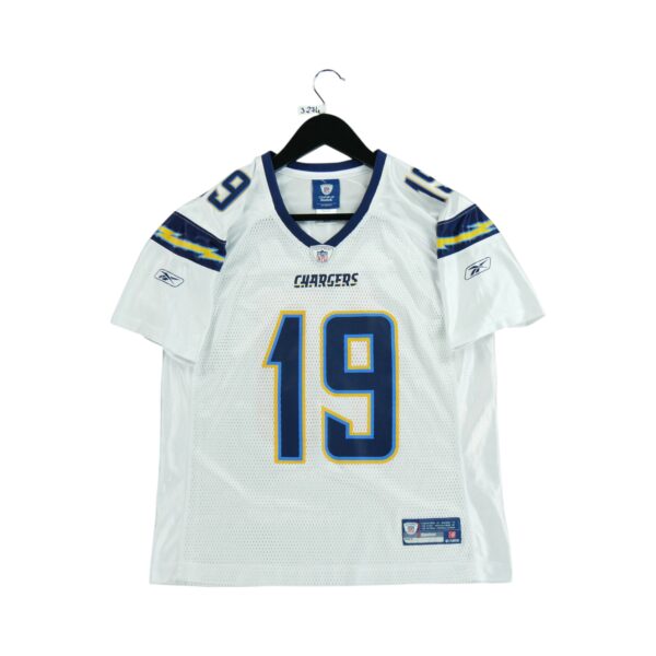 Maillot manches courtes homme blanc Reebok Equipe Los Angeles Chargers QWE3274