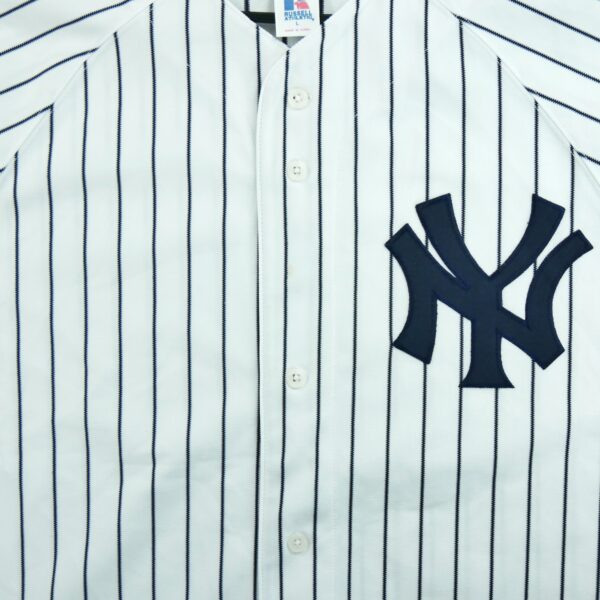 Maillot manches courtes homme blanc Russell Athletic Equipe New York Yankees QWE1179