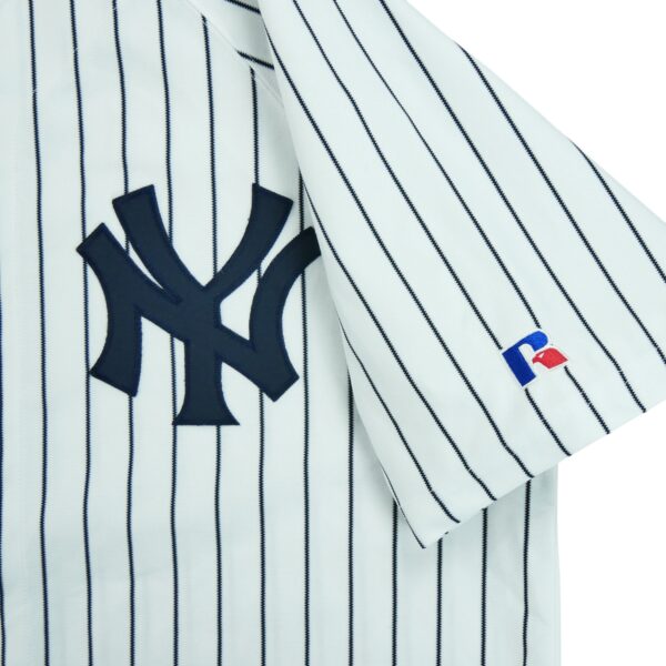 Maillot manches courtes homme blanc Russell Athletic Equipe New York Yankees QWE1179