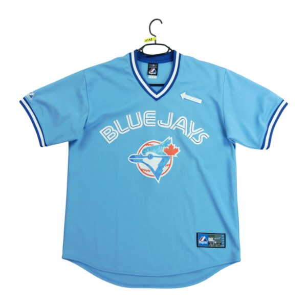 Maillot manches courtes homme bleu clair Majestic Equipe Toronto Blue Jays QWE1592