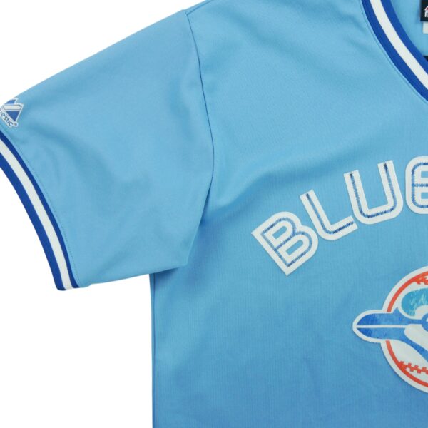 Maillot manches courtes homme bleu clair Majestic Equipe Toronto Blue Jays QWE1592