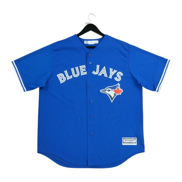 Maillot manches courtes homme bleu Majestic Equipe Toronto Blue Jays QWE3153