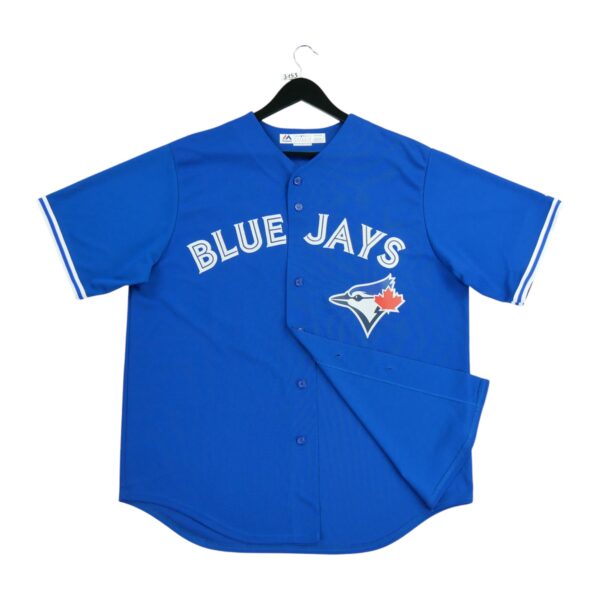 Maillot manches courtes homme bleu Majestic Equipe Toronto Blue Jays QWE3153