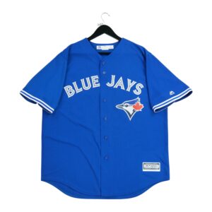 Maillot manches courtes homme bleu Majestic Equipe Toronto Blue Jays QWE3153