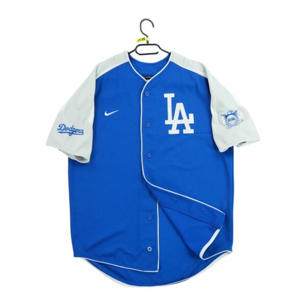 Maillot manches courtes homme bleu Nike Equipe Los Angeles Dodgers QWE1518