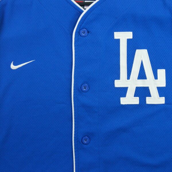 Maillot manches courtes homme bleu Nike Equipe Los Angeles Dodgers QWE1518