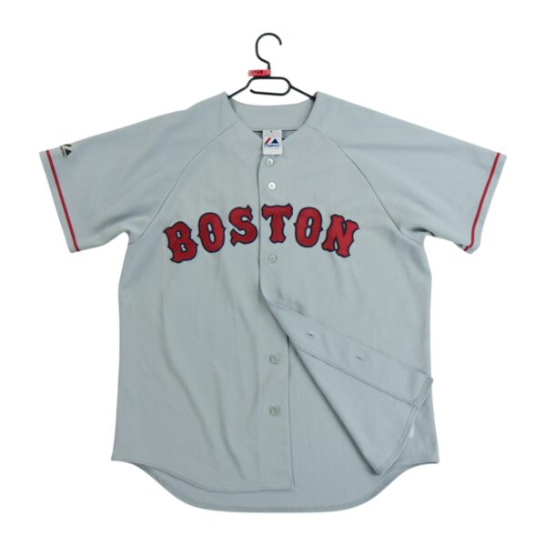 Maillot manches courtes homme gris Majestic Equipe Red Sox de Boston QWE2149