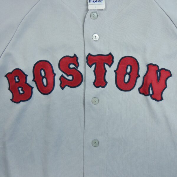 Maillot manches courtes homme gris Majestic Equipe Red Sox de Boston QWE2149