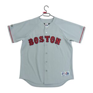 Maillot manches courtes homme gris Majestic Equipe Red Sox de Boston QWE2149