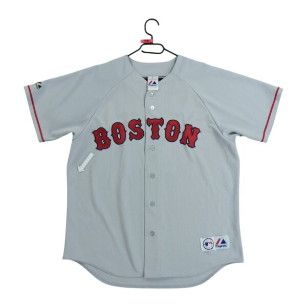 Maillot manches courtes homme gris Majestic Equipe Red Sox de Boston QWE2149