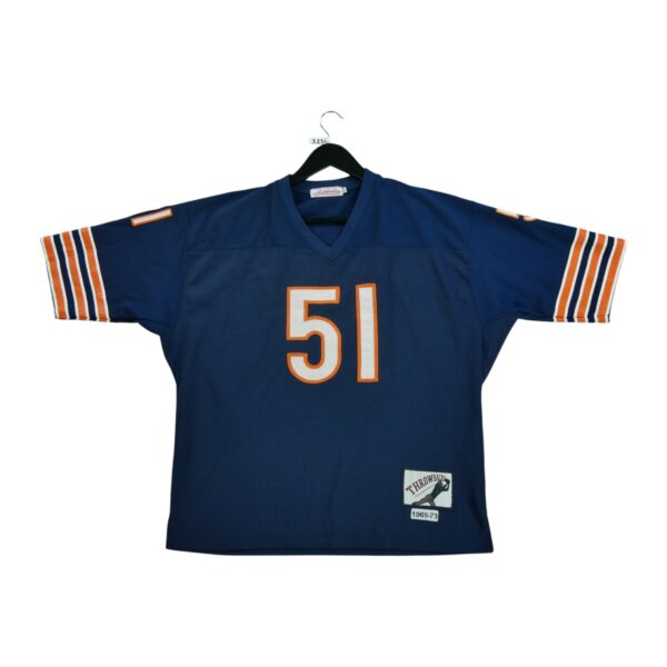 Maillot manches courtes homme marine NFL Team Apparel Equipe Chicago Bears QWE3234