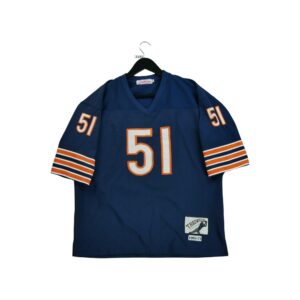 Maillot manches courtes homme marine NFL Team Apparel Equipe Chicago Bears QWE3234