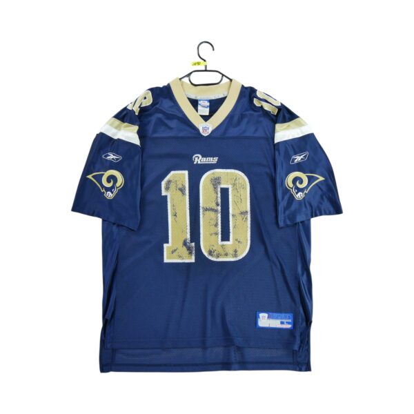 Maillot manches courtes homme marine Reebok Equipe Saint Louis Rams QWE1080