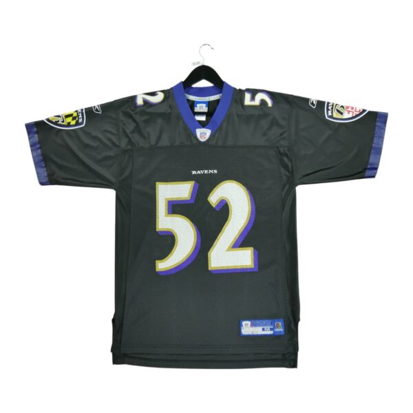 Maillot manches courtes homme noir NFL Team Apparel Equipe Baltimore Ravens QWE3522