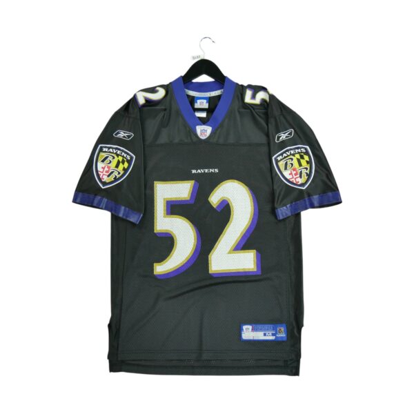 Maillot manches courtes homme noir NFL Team Apparel Equipe Baltimore Ravens QWE3522