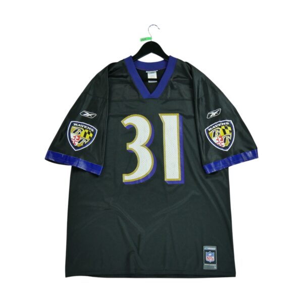 Maillot manches courtes homme noir Reebok Equipe Baltimore Ravens QWE0432