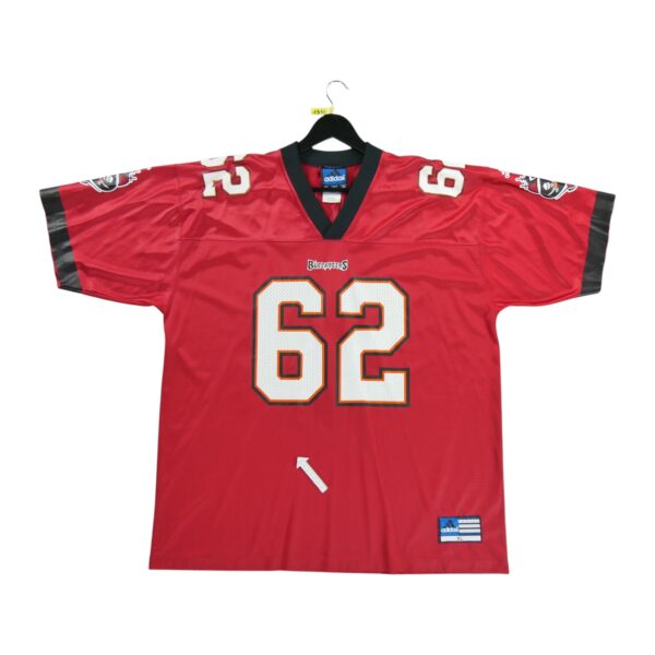 Maillot manches courtes homme rouge Adidas Equipe Tampa Bay Buccaneers QWE1310