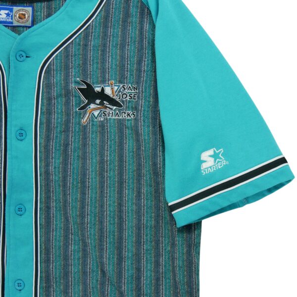 Maillot manches courtes homme turquoise Starter Equipe Sharks de San Jose QWE0230