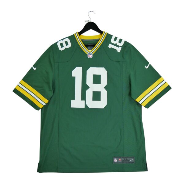 Maillot manches courtes homme vert Nike Equipe Green Bay Packers QWE3809