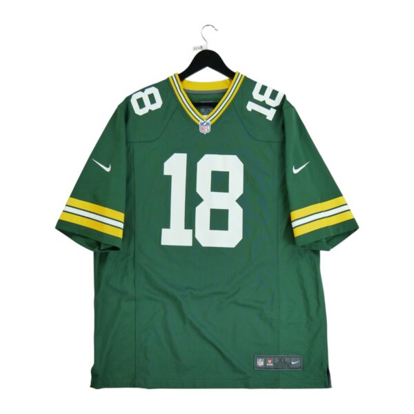 Maillot manches courtes homme vert Nike Equipe Green Bay Packers QWE3809