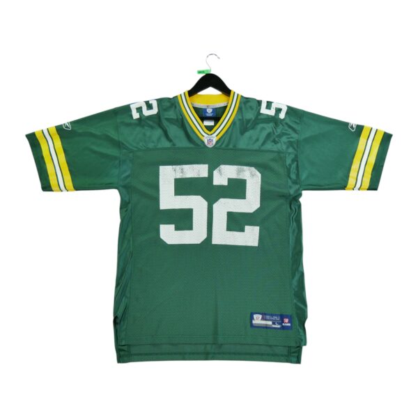 Maillot manches courtes homme vert Reebok Equipe Green Bay Packers QWE0504