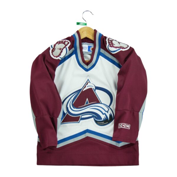 Maillot manches longues enfant blanc CCM Equipe Colorado Avalanche QWE0400