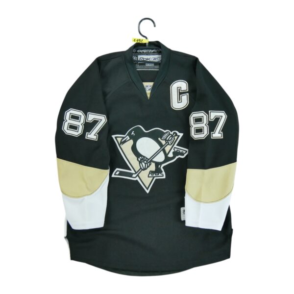 Maillot manches longues enfant noir Reebok Equipe Pittsburgh Penguins QWE1192