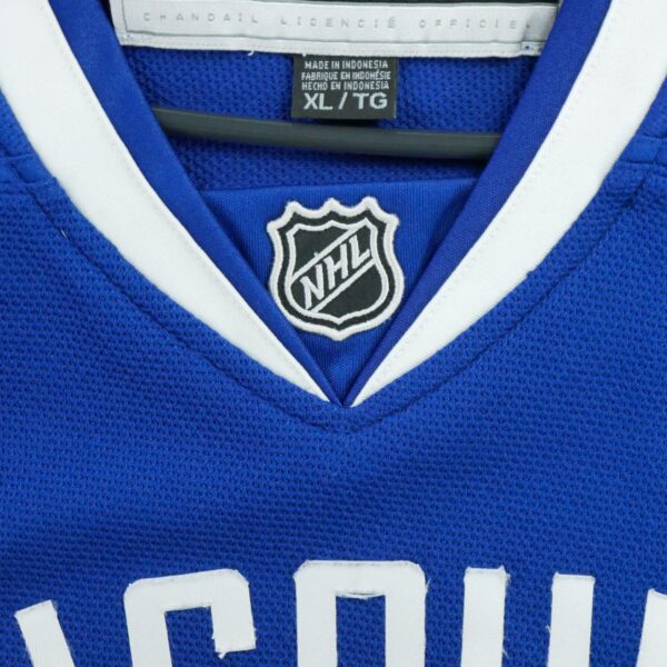 Maillot manches longues homme bleu Reebok Equipe Canucks de Vancouver QWE1039