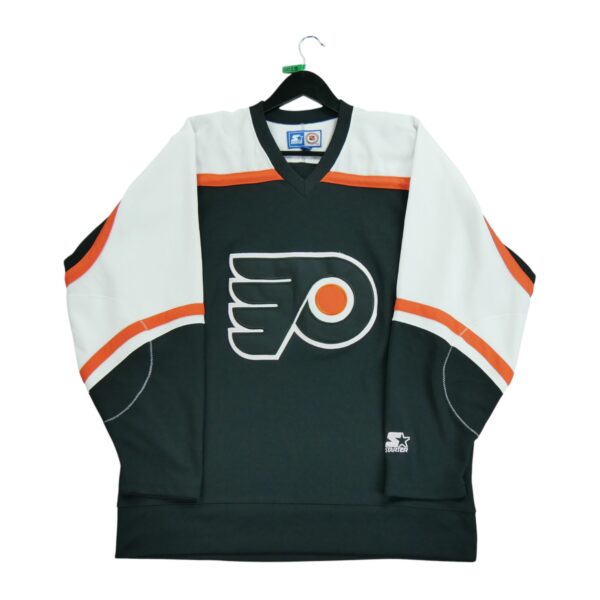 Maillot manches longues homme noir Starter Equipe Philadelphie Flyers QWE0029