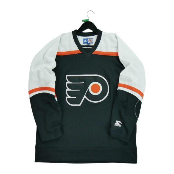 Maillot manches longues homme noir Starter Equipe Philadelphie Flyers QWE0029