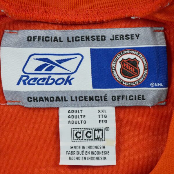 Maillot manches longues homme orange Reebok QWE0453