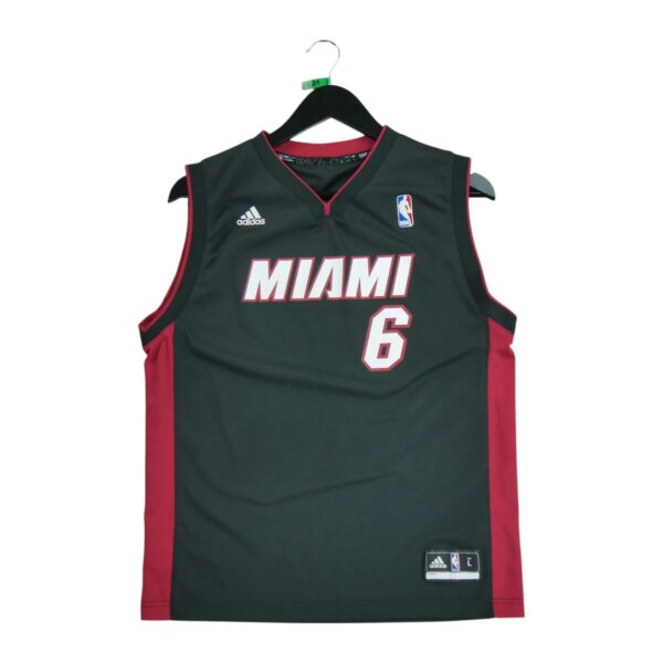 Maillot sans manches enfant noir Adidas Equipe Heat de Miami QWE0421