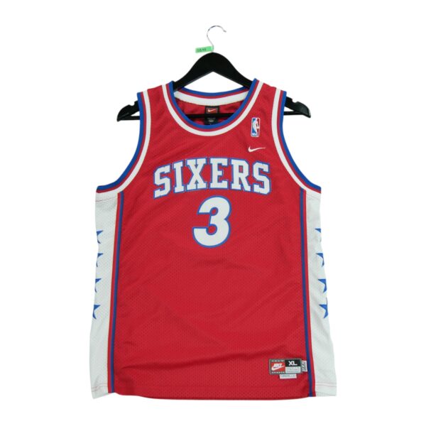 Maillot sans manches enfant rouge Nike Equipe Philadelphie 76ers Sixers QWE0315