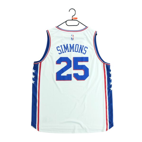 Maillot sans manches homme blanc NBA Equipe Philadelphie 76ers Sixers QWE2175