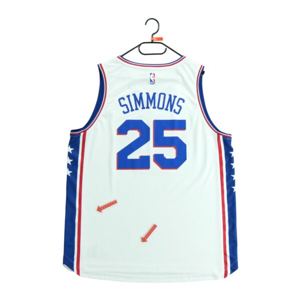 Maillot sans manches homme blanc NBA Equipe Philadelphie 76ers Sixers QWE2175