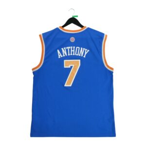 Maillot sans manches homme bleu Adidas Equipe New York Knicks QWE0506