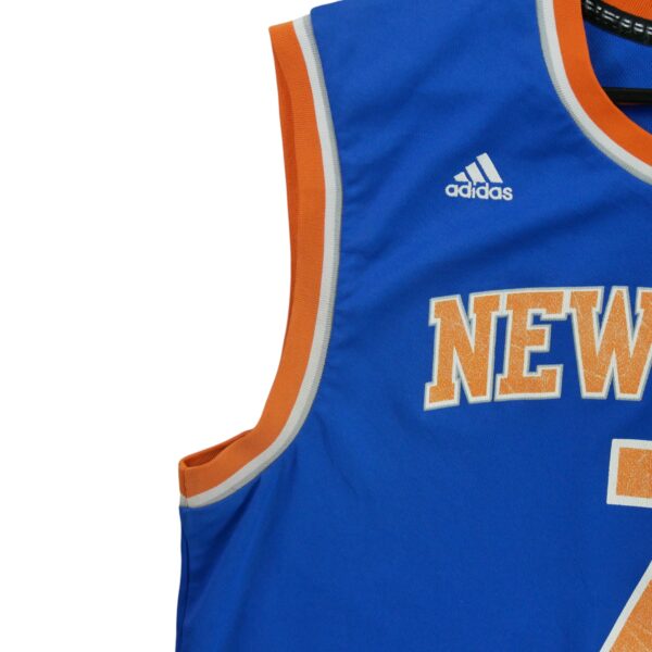 Maillot sans manches homme bleu Adidas Equipe New York Knicks QWE0506