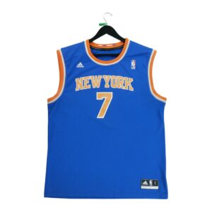 Maillot sans manches homme bleu Adidas Equipe New York Knicks QWE0506